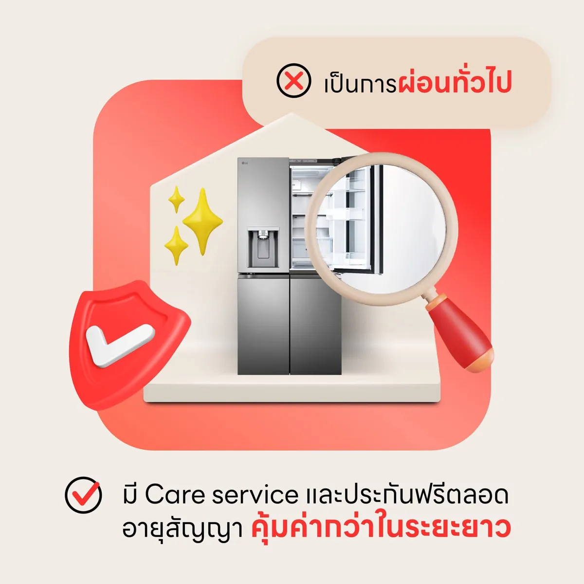 LG Subscribe ไม่ใช่การผ่อนทั่วไป มี Care Service และประกันตลอดสัญญา